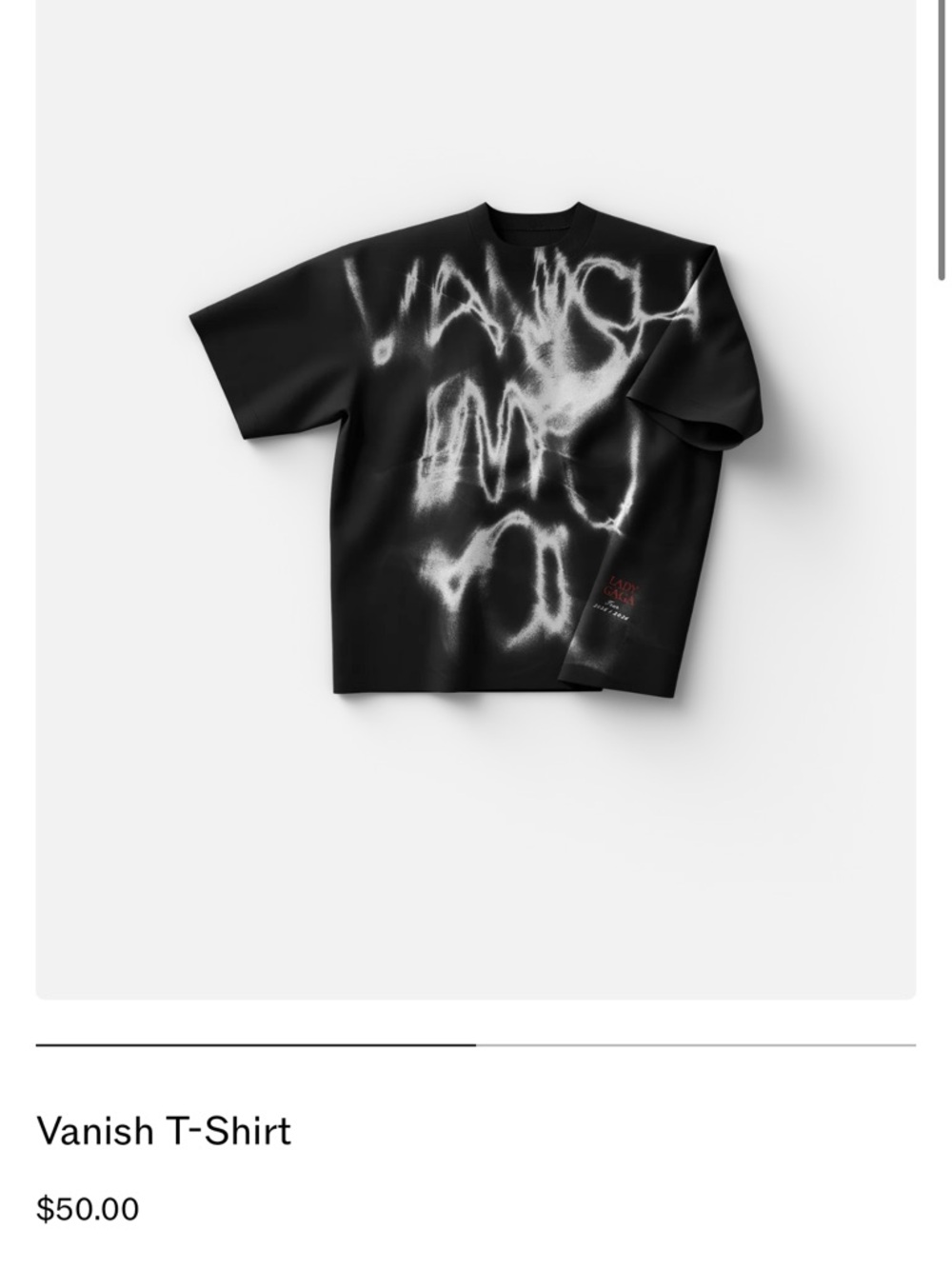Lady Gaga Vanish Into You Graphic Tee - Picture 4 of 5